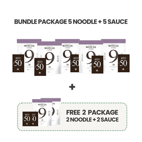 해초미인 (Haecho Miin) Seaweed Noodles + Soba/Bibim Sauce 50g