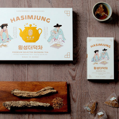 HASIMJUNG Dried Gingseng Tea / 하심정 더덕티백차 선물세트