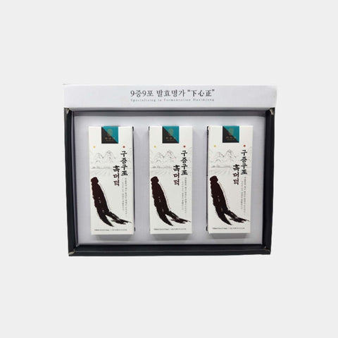 HASIMJUNG Steamed & Dried Black Ginseng Health Drink 30 Sticks (Best for female menopause)  / 하심정 구증구포흑더덕 30스틱 (여성갱년기를 위해 만들었습니다.)
