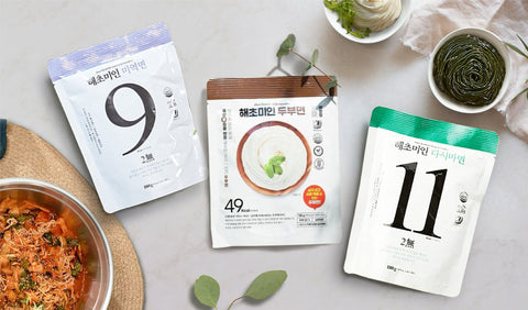 three variants of haechomiin healthy noodle