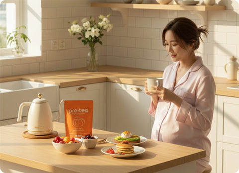PRETEA Pumpkin Tea for Pregnancy: Glowing Mamas, Caffeine-Free Sips