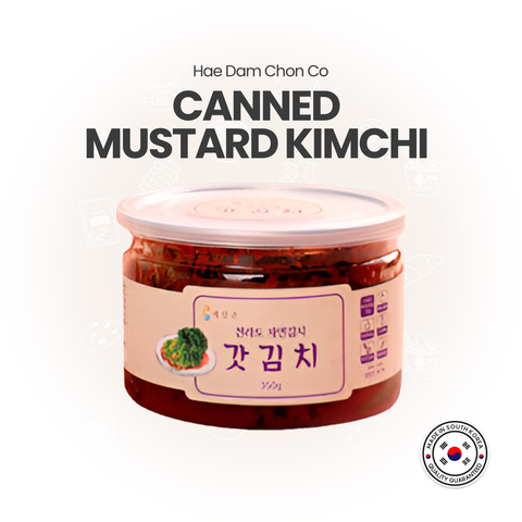 Haedamchon Fresh Mustard Kimchi (350gr) / 해담촌 전라도 국산 갓김치 350g