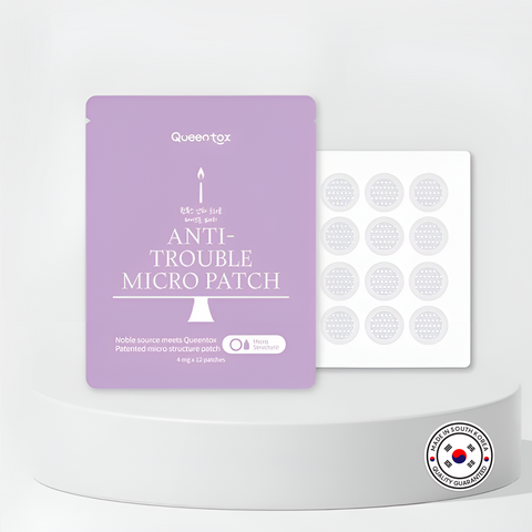 BUNDLE 2qty - Queentox Anti-Trouble Micropatch Acne Patch 12pcs / 퀸톡스 안티 트러블 팩 마이크로 니들 패치 12개입