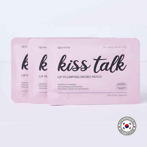 Queentox KissTalk Lip Plumping Beauty Patch 3packs (2ea/pack) / 키스톡 립패치 입술팩 플럼핑 케어 립플럼퍼 3개