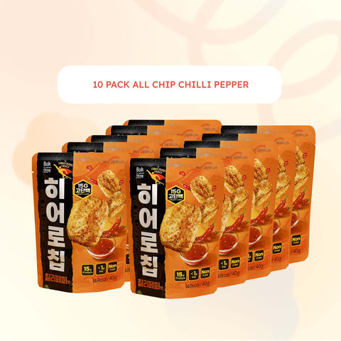 [Special Bundle 10pack] Hero Protein Chip (Onion, Chili Pepper)