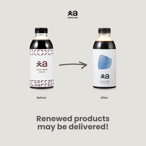 Cafe Cha Cold Brew Decaffeinated Concentrate (500ml) / 콜드브루디카페인 원액, 500ml