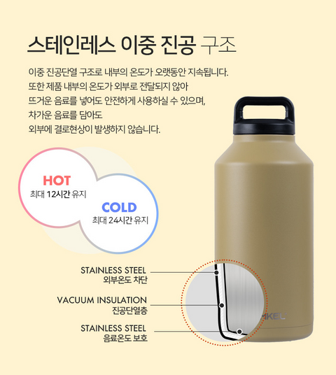 BAMKEL Tumblr Travel Mug Drinkware / 밤켈 대용량