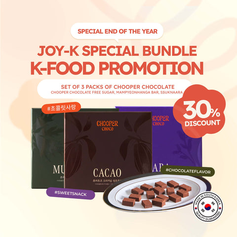 [Special Bundle 3packs] Chooper Sugar Free Chocolate (Original), Chooper Choco (Mampyeonhanga Bar) Chocolate, Chuper Ssuk Choco (Ssuknaara) Chocolate