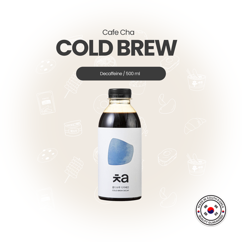 Cafe Cha Cold Brew Decaffeinated Concentrate (500ml) / 콜드브루디카페인 원액, 500ml