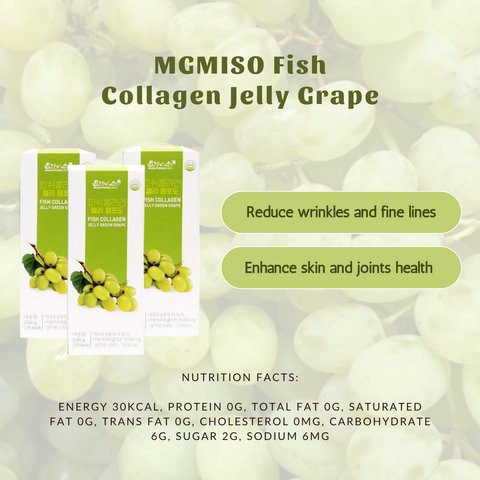 MGMISO Fish Collagen Jelly-Apple/Grape (20gx10) x3