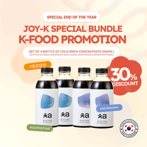 [Special Bundle 4 Bottles] Cafe Cha Cold Brew Concentrate + Cafe Cha Cold Brew Decaffeinated Concentrate