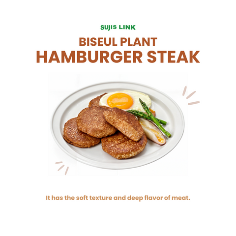 Vegan Meat-free Hamburger Steak (1.2kg) / 비건 건강 햄버거스테이크