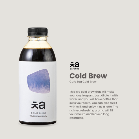 Cafe Cha Cold Brew Concentrate (500ml) / 콜드브루 원액, 500ml