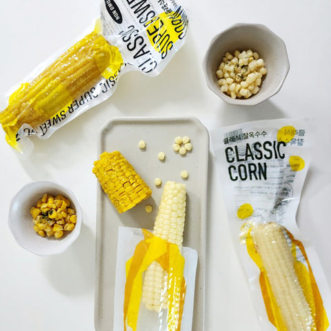 BUNDLE 2QTY - CLASSIC Corn 80ea / 국내산 無첨가물 진공 찰옥수수 초당옥수수 HACCP GAP