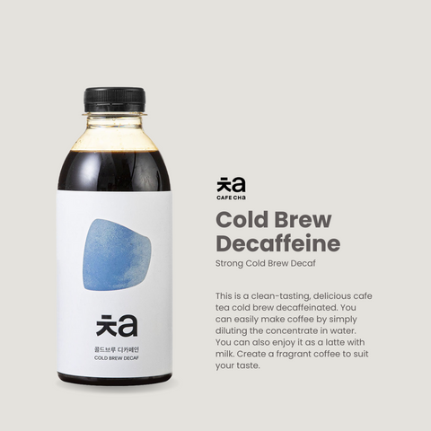 Cafe Cha Cold Brew Decaffeinated Concentrate (500ml) / 콜드브루디카페인 원액, 500ml