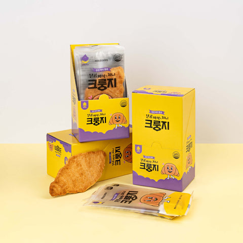 Natural Butter Mini Krungji Croissant Snack (10pcs/box) / 지니 크룽지 10개입 - 천연버터 미니 크룽지 카페 디저트