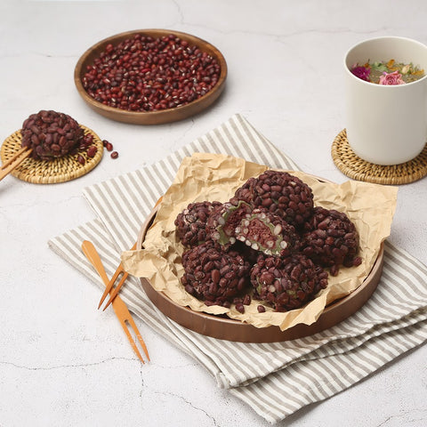 Jeju Omegi dduk Red bean omaegi rice cake 제주 팥 오메기떡 (10pcs / Pack) from Jeju by air