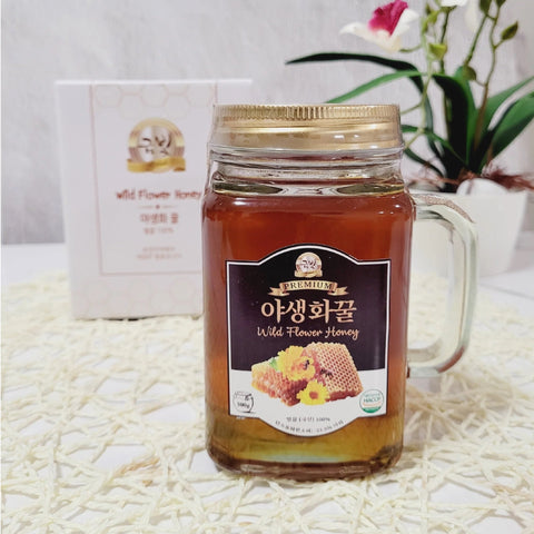 Gift Set I GOLD Korean Honey Set - Acacia & Wildflower 500gx2