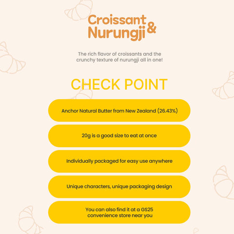 [Special Bundle 5 Box] Natural Butter Mini Krungji Croissant Snack