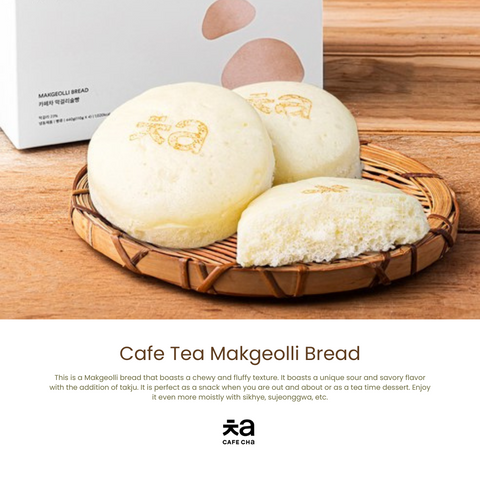 Cafe Cha Makgeolli Bread (440g) (1 box = 110gr x 4pcs) / 막걸리 술빵 4개입 (냉동)