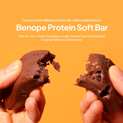 Benope Protein Soft Bar 10-Pack (60g Each) – Assorted High-Protein Soft Snack Bars