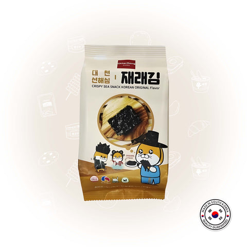 Crispy sea snack Korean original flavor 4g [1 bundle =  3pack x 10 (30qty)]