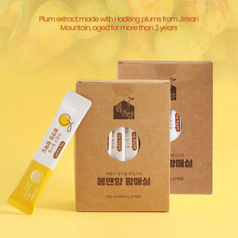 10 Plum Sticks Packed (1 box = 30ml x 10pcs) / [닮다푸드] 자연 그대로 담은 황매실스틱 10개(1,3개) [원산지:국산(경상남도 하동군)]