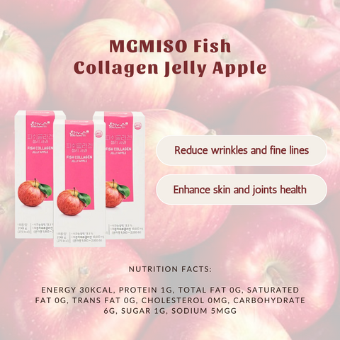 MGMISO Fish Collagen Jelly-Apple/Grape (20gx10) x3