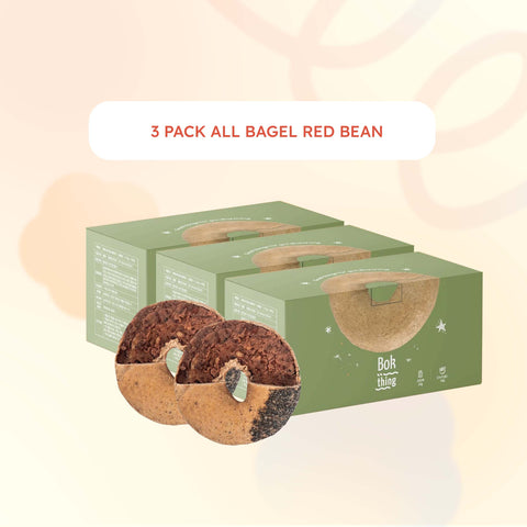 [Special Bundle 3Packs] Rich Protein Bagel (Raspberry, Salt, and Red Bean)