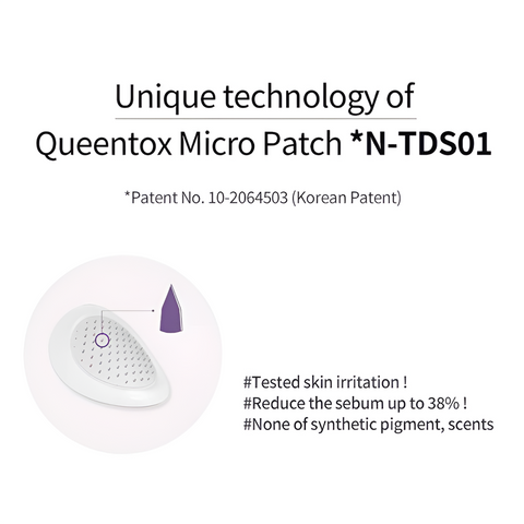 BUNDLE 2qty - Queentox Anti-Trouble Micropatch Acne Patch 12pcs / 퀸톡스 안티 트러블 팩 마이크로 니들 패치 12개입