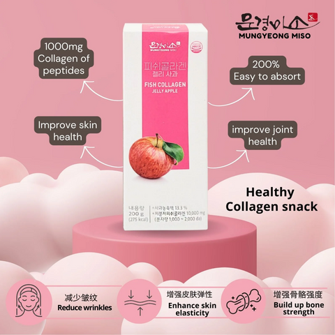 MGMISO Fish Collagen Jelly-Apple/Grape (20gx10) x3