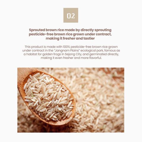 Sprouted Brown Rice Powder/ Brown Rice Misutgaru (1 pack = 25g x 20pcs) / 발아현미 선식 미숫가루