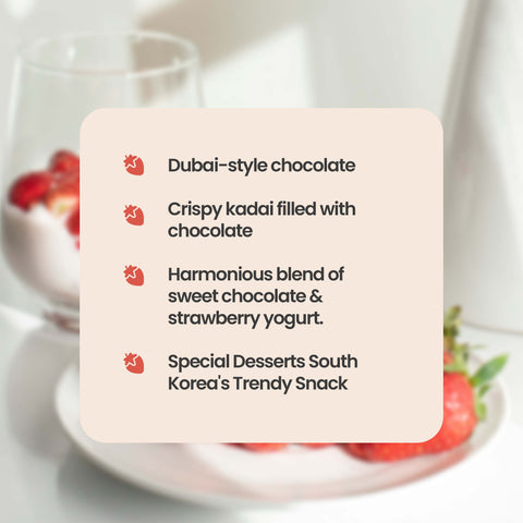 Ritchy'Smeel Kadaif Strawberry Yogurt Chocolate (65gr) / 두바이 카다이프 초콜릿(딸기요거트)