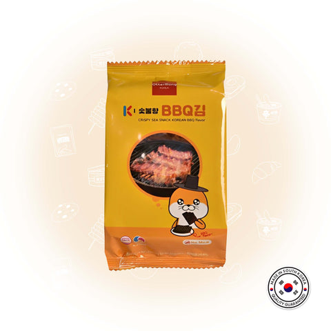 Crispy sea snack Korean BBQ flavor 4.5g [1 bundle =  3pack x 10 (30qty)]