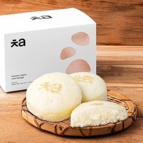 Cafe Cha Makgeolli Bread (440g) (1 box = 110gr x 4pcs) / 막걸리 술빵 4개입 (냉동)