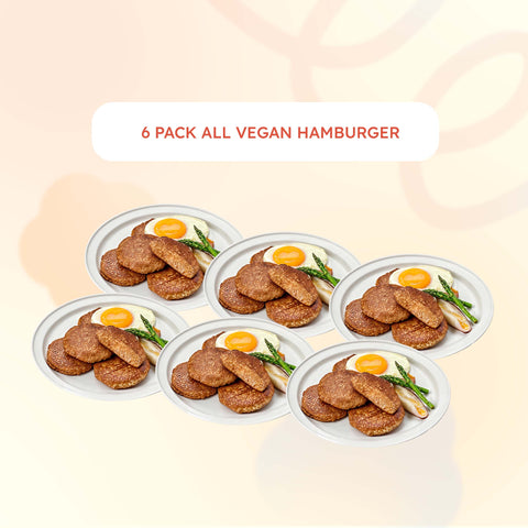 [Special Bundle 6 Packs] SUJISLINK Vegan Meat Meal Kit / Vegan Meatballs, Vegan Hamburger Steak, and Vegan Chicken Tender