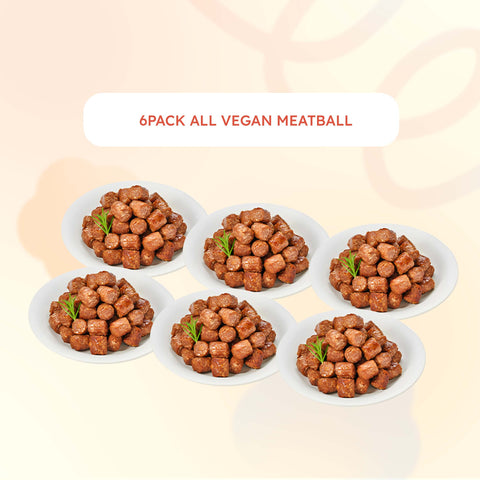 [Special Bundle 6 Packs] SUJISLINK Vegan Meat Meal Kit / Vegan Meatballs, Vegan Hamburger Steak, and Vegan Chicken Tender