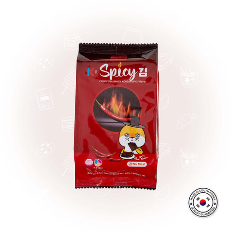 Crispy sea snack Korean SPICY flavor 4.5g [1 bundle =  3pack x 10 (30qty)]