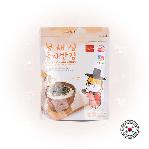 CHUNGHAESIM Jaban Fried sea snack for RICEBALL 60g - High Quality