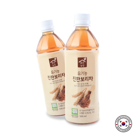 Korean Organic Barley Tea Drink 500ml x 20 Packs – Roasted Boricha Healthy Beverage