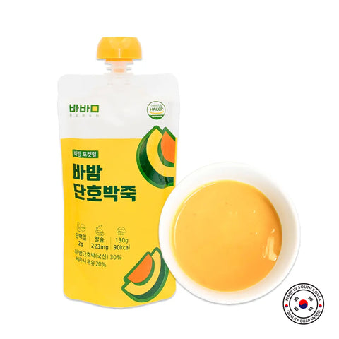 Babam Pumpkin pocket meal-Pumpkin / 바밤 포켓밀 간편한 아침 단호박 죽 130g