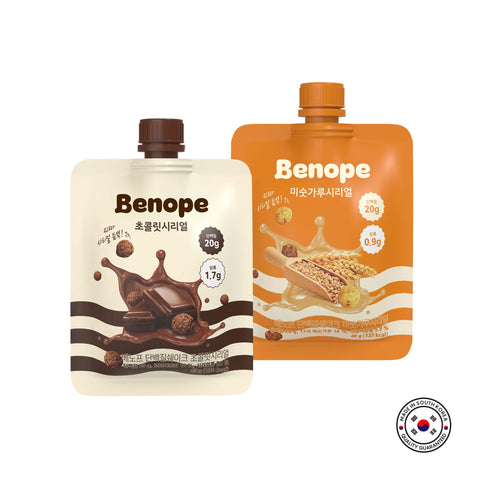 Benope Daily Protein Shake Pouches, 7 Servings × 40g — Easy On-the-Go Nutrition