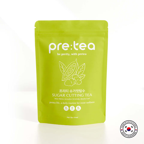 Pretea Sugar Cutting Herbal Tea – Daily Wellness Support, 1.5g × 20 Tea Bags / 프리티 슈가컷팅수