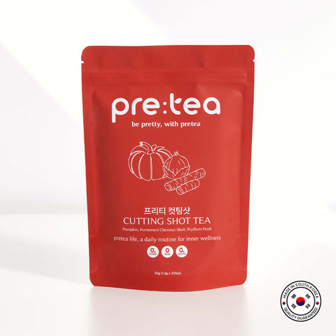Pretea Cutting Shot Herbal Tea – Daily Wellness Support, 1.5g × 20 Tea Bags / 프리티 버닝티 컷팅샷