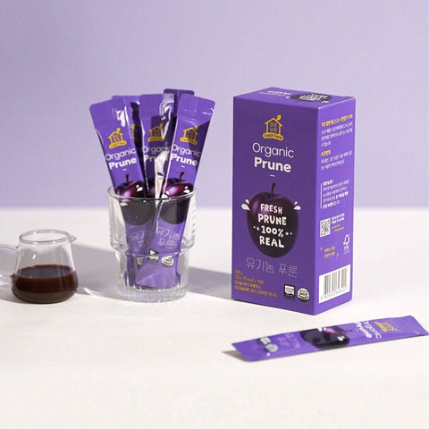 Organic Prune Juice Sticks | Squeezed Prune Juice for Digestive Wellness, 20g x 14 Packets / 유기농푸룬