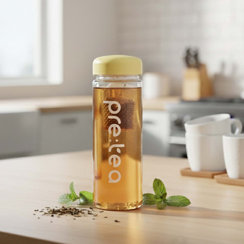 PRETEA Tea Bottle 500ml – Portable Reusable Bottle for Loose Leaf & Tea Bags / 프리티 냉온 트라이탄 텀블러 500ml