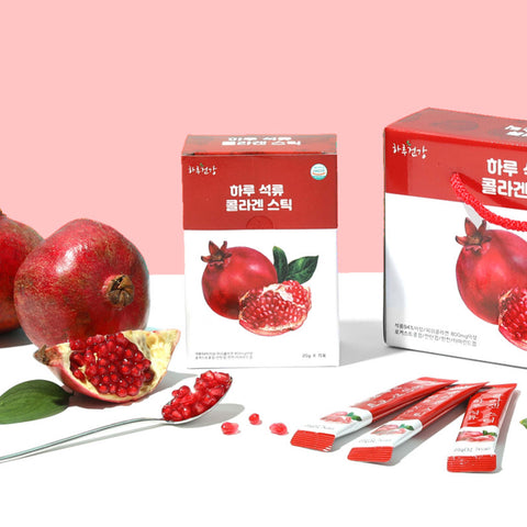 HARU Pomegranate Collagen Jelly Stick – Beauty Collagen Supplement, 20g x 30ea / 하루건강 석류 콜라겐 젤리 스틱