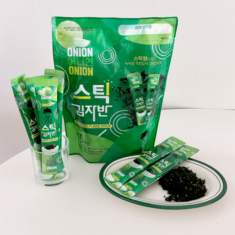 KIMDAEGAM SEAWEED FLAKE STICK Onion (10g X 15pcs/PKG)