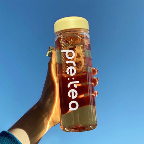 PRETEA Tea Bottle 500ml – Portable Reusable Bottle for Loose Leaf & Tea Bags / 프리티 냉온 트라이탄 텀블러 500ml