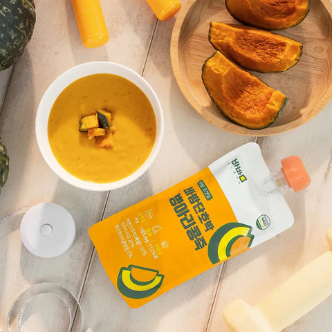 Babam Pumpkin pocket meal-Chickpea / 바밤 포켓밀 간편한 아침 단호박 병아리콩 죽 130g